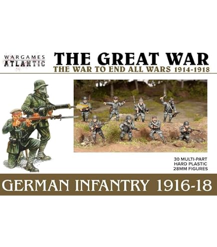 Amazon.com: The Great War - British Infantry 1916-18 (30 Figures